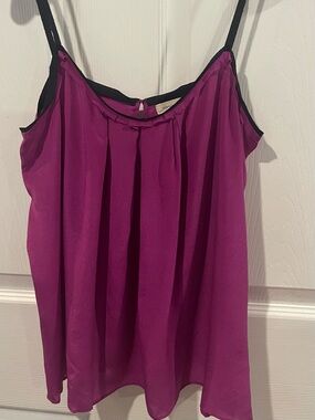 Silence & Noise silk Spaghetti Strap Women's Tank Top small purple